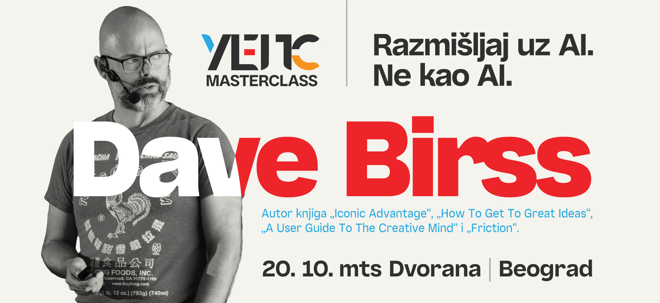 UEPS Masterclass 2026 – kreativnost i AI sa Daveom Birssom