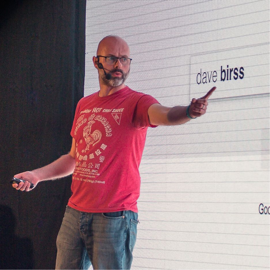 Dave Birss predavač na stage-u
